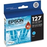 Epson 127 ( T127220 ) OEM Cyan Extra High Yield Ink Cartridges for the Epson Stylus NX625 , WorkForce 520 / 60 / 630 / 633 / 635 / 840 InkJet Printers