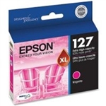 Epson 127 ( T127320 ) OEM Magenta Extra High Yield Ink Cartridges for the Epson Stylus NX625 , WorkForce 520 / 60 / 630 / 633 / 635 / 840 InkJet Printers