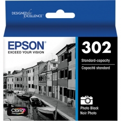 Epson 302 ( T302120 ) OEM Photo Black Ink Cartridge for the Expression Premium XP-6000