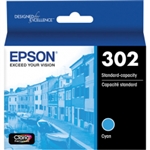 Epson 302 ( T302220 ) OEM Cyan Ink Cartridge for the Expression Premium XP-6000