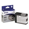 Epson T5801 ( T580100 ) OEM Photo Black Inkjet Cartridge for the Epson Stylus Pro 3800 InkJet Printers<br>Yield: 80 ml