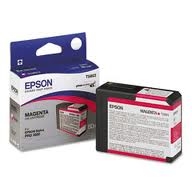 Epson T5803 ( T580300 ) OEM Magenta Inkjet Cartridge for the Epson Stylus Pro 3800 InkJet Printers<br>Yield: 80 ml