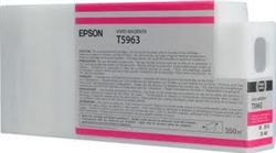 Epson T5963 ( T596300 ) OEM Vivid Magenta Inkjet Cartridge for the Epson Stylus Pro 7900 InkJet Printers<br>Yield: 350 ml