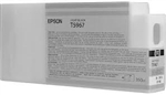 Epson T5967 ( T596700 ) OEM Light Black Inkjet Cartridge for the Epson Stylus Pro 7900 InkJet Printers<br>Yield: 350 ml