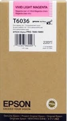 Epson T6036 ( T603600 ) OEM Vivid Light Magenta Inkjet Cartridge for the Epson Stylus Pro 7800 / 7880 / 9800 / 9880 inkjet printers