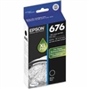 Epson 676XL ( T676XL120 ) OEM Black High Yield Inkjet Cartridge for the Epson WorkForce Pro WP-4020 InkJet Printers
