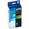 Epson 676XL ( T676XL220 ) OEM Cyan High Yield Inkjet Cartridge for the Epson WorkForce Pro WP-4020 InkJet Printers