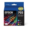 Epson 702 ( T702520 ) OEM Colour Combo Pack Inkjet Cartridge includes one each of Cyan, Magenta and Yellow for the WorkForce Pro WF-3720