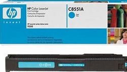 HP C8551A OEM Cyan Toner Cartridge; 25,000 Pgs