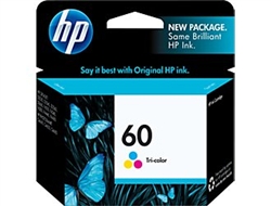 HP 60 ( CC643WN ) OEM Colour InkJet Cartridge