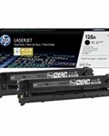 HP CE320AD ( 128A ) OEM Black Laser Toner Cartridge; 2,000 Pgs; Pack of 2