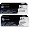 HP CE410X ( 305A ) OEM Black High Yield Laser Toner Cartridge (Dual Pack)