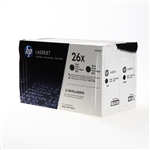 HP CF226X ( 26X ) OEM Black High Yield Laser Toner Cartridge (Twin Pack)
