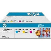 HP CF340A ( 304A ) OEM Colour Tri-Pack Laser Toner Cartridges
