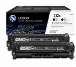 HP CF380XD ( 312X ) OEM Black High Yield Laser Toner Cartridge; 4,400 Pgs; Pack of 2