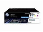 HP CF400AQ1 ( 201A 0) OEM Combo pack; CF401A Cyan, CF402A Yellow, CF403A magenta