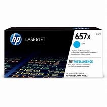 HP CF471X ( 657X ) OEM Cyan Toner Cartridge; 23,000 Pgs