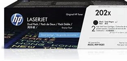 HP CF500XD (202X) OEM Black High Yield Laser Toner Cartridge; 3,200 Pgs; Pack of 2