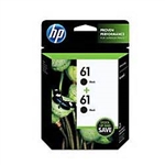 HP 61 ( CZ073FN ) OEM Black Inkjet Cartridge (Dual Pack)