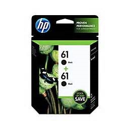 HP 61 ( CZ073FN ) OEM Black Inkjet Cartridge (Dual Pack)