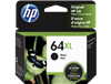 HP 64 XL ( N9J91A ) OEM Black High Yield Ink Jet Cartridge