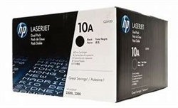 HP Q2610D ( 10A ) OEM Black Laser Toner Cartridge; 6,000 Pgs; Pack of 2