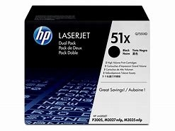 HP Q7551XD ( 51X ) OEM Black High Capacity Laser Toner Cartridge; 13,000 Pgs; Pack of 2