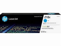 HP W2181X ( 218X ) OEM Cyan High Yield Toner Cartridge; 2500 Pages