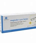 Konica Minolta 1710587-001 OEM Yellow Toner; 1500 Pages; For 120V Ptrs