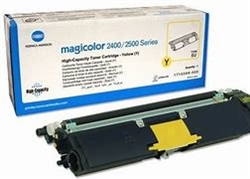 Konica Minolta 1710589-001 OEM Yellow Toner; 1500 Pages; For 220V Ptrs