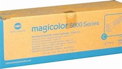 Konica Minolta A06V452 OEM Cyan Toner Cartridge; 6K Pages; 220V Ptr