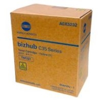 Konica Minolta TNP22Y ( A0X5232 ) OEM Yellow Laser Toner Cartridge