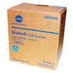 Konica Minolta TNP22C ( A0X5432 ) OEM Cyan Laser Toner Cartridge