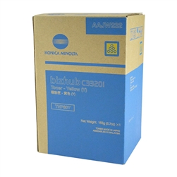 Konica Minolta TNP80Y ( AAJW232 ) OEM Yellow Toner Cartridge
