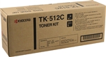 Kyocera TK-512C ( TK512C ) ( 1T02F3CUS0 ) OEM Cyan Laser Toner Cartridge