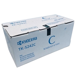 Kyocera TK-5242C ( TK5242C ) OEM Cyan Laser Toner Cartridge