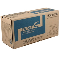 Kyocera TK-562C ( TK562C ) ( 1T02HNCUSO ) OEM Cyan Laser Toner Cartridge
