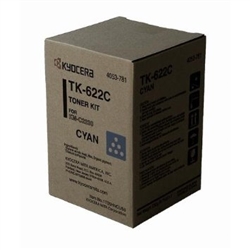 Kyocera TK-622C ( TK622C ) ( 1T05HNCUSO ) OEM Cyan Laser Toner Cartridge
