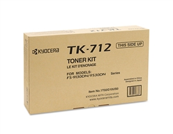 Kyocera TK-712 ( TK712 ) ( 1T02G10US0 ) OEM Black Laser Toner Cartridge