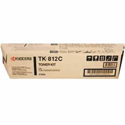 Kyocera TK-812C ( TK812C ) ( 370PC5KM ) OEM Cyan Laser Toner Cartridge