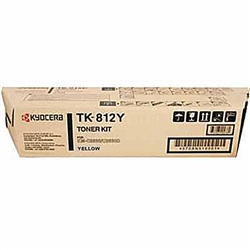 Kyocera TK-812Y ( TK812Y ) ( 370PC3KM ) OEM Yellow Laser Toner Cartridge