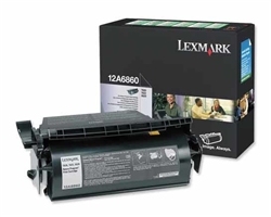 Lexmark 12A6860 OEM "Return Program" Black Laser Toner Cartridge