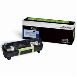 Lexmark 501X ( 50F1X00 ) OEM "Return Program" Black Extra High Yield Laser Toner Cartridge
