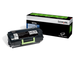 Lexmark 521HL ( 52D1H0L ) OEM "Return Program" Black High Yield Laser Toner Cartridge for Label Application