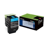 Lexmark 701C ( 70C10C0 ) OEM "Return Program" Cyan Laser Toner Cartridge
