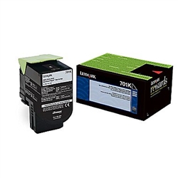 Lexmark 701K ( 70C10K0 ) OEM "Return Program" Black Laser Toner Cartridge