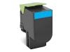 Lexmark 701HC ( 70C1HC0 ) OEM "Return Program" Cyan High Yield Laser Toner Cartridge