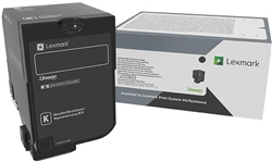 Lexmark 71C10K0 OEM "Return Program" Black Toner Cartridge.  This Return Program / "Return Program" Laser toner cartridge is sold at a discount price and when empty, it is to be returned to Lexmark for remanufacturing or recycling.