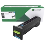 Lexmark 72K10C0 OEM "Return Program" Cyan Toner Cartridge