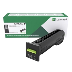 Lexmark 72K10K0 OEM "Return Program" Black Toner Cartridge
